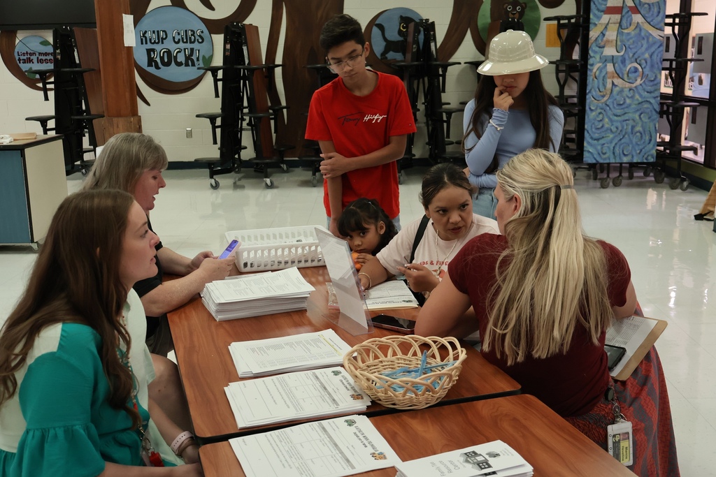 Student and family at open house