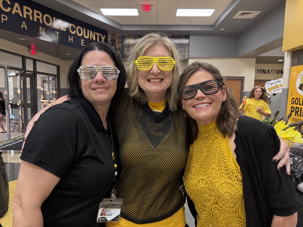 Staff showing Panther Pride