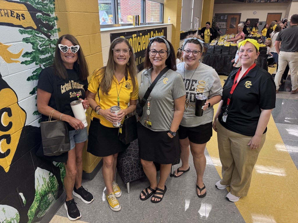 Staff showing Panther Pride