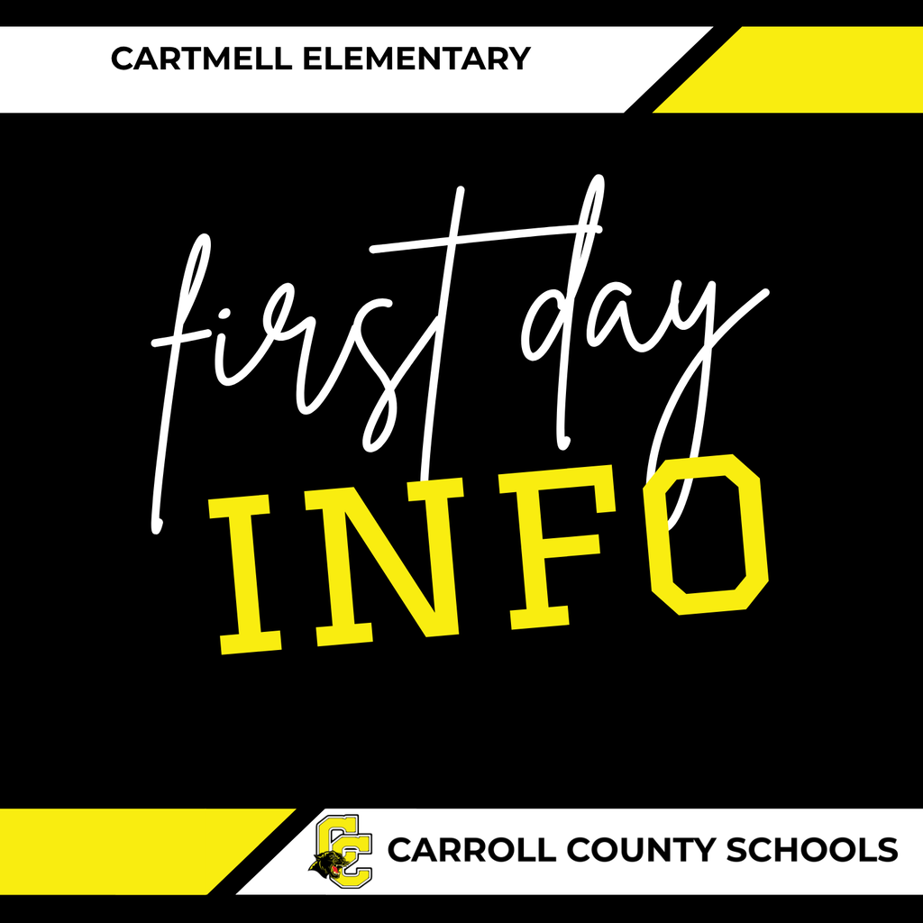 first day of school info 