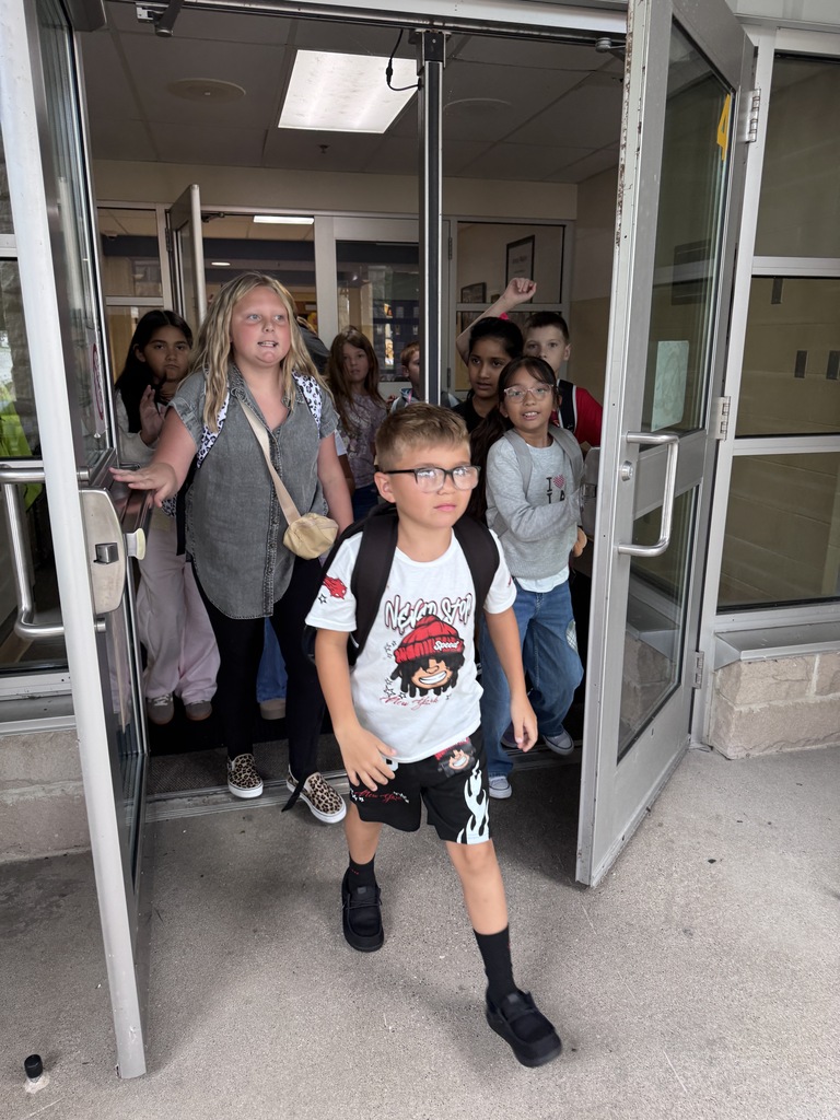 Students leaving school