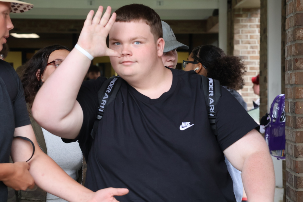 Student leaving school