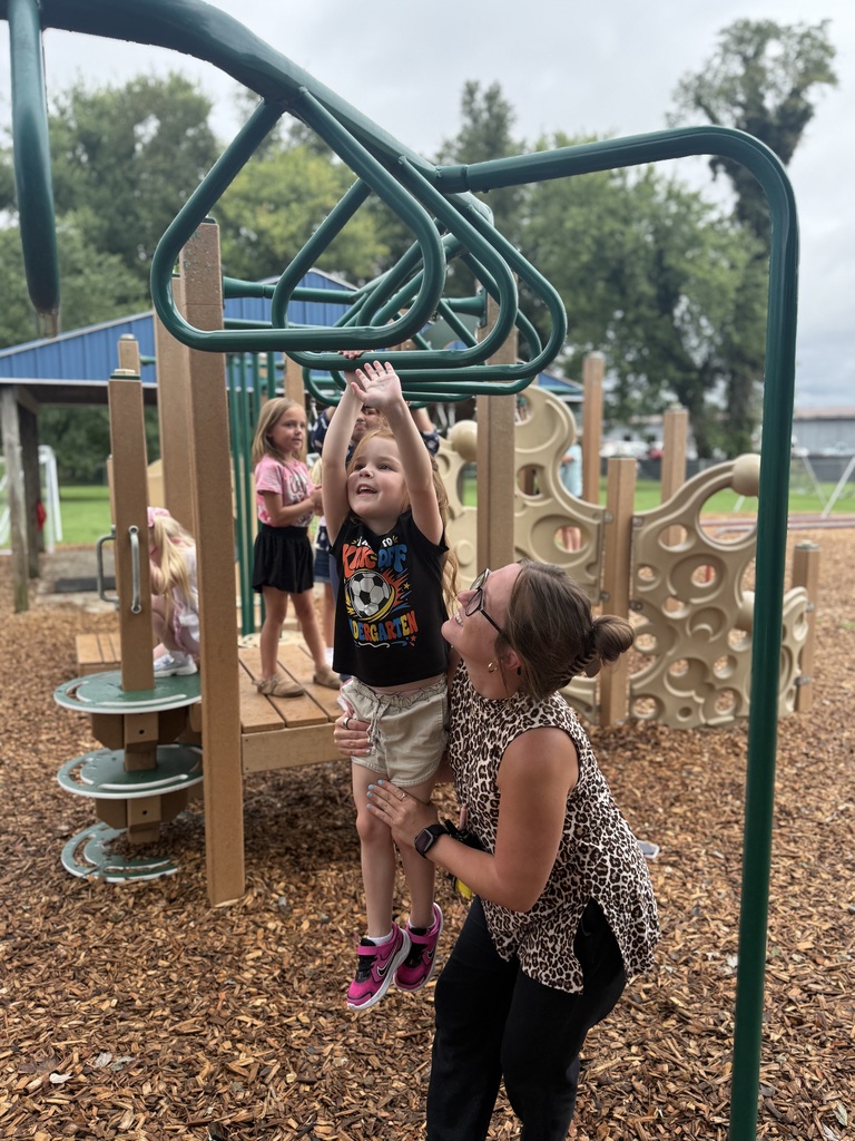 Helping student at recess