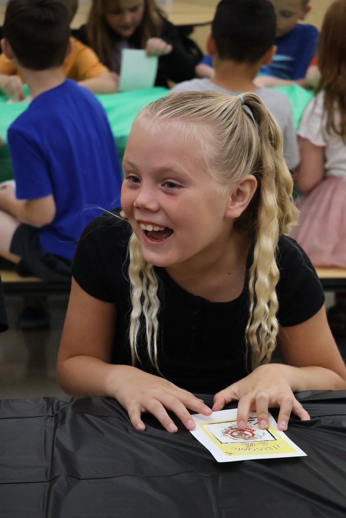 Student excited about house selection