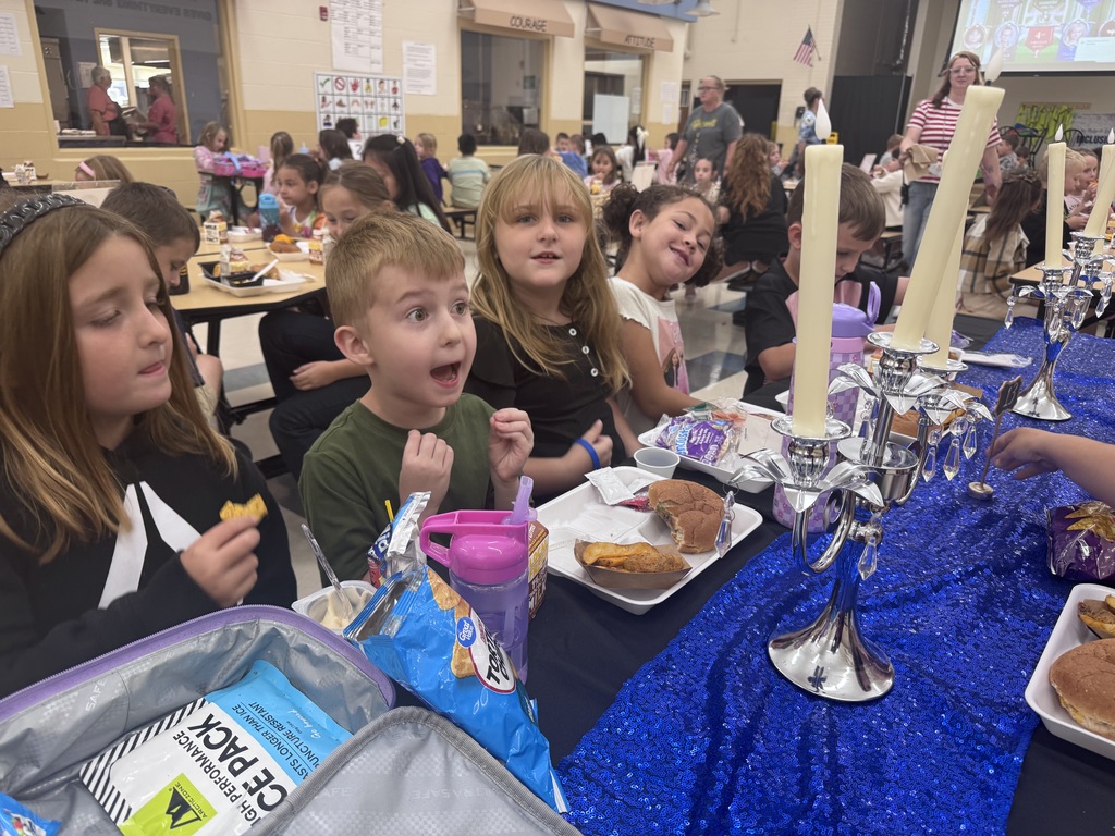 Students enjoying a special lunch
