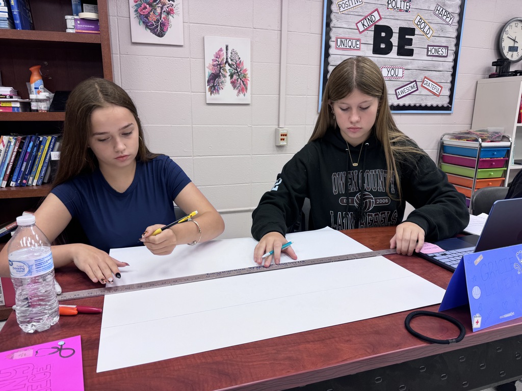 Nursing students working on project