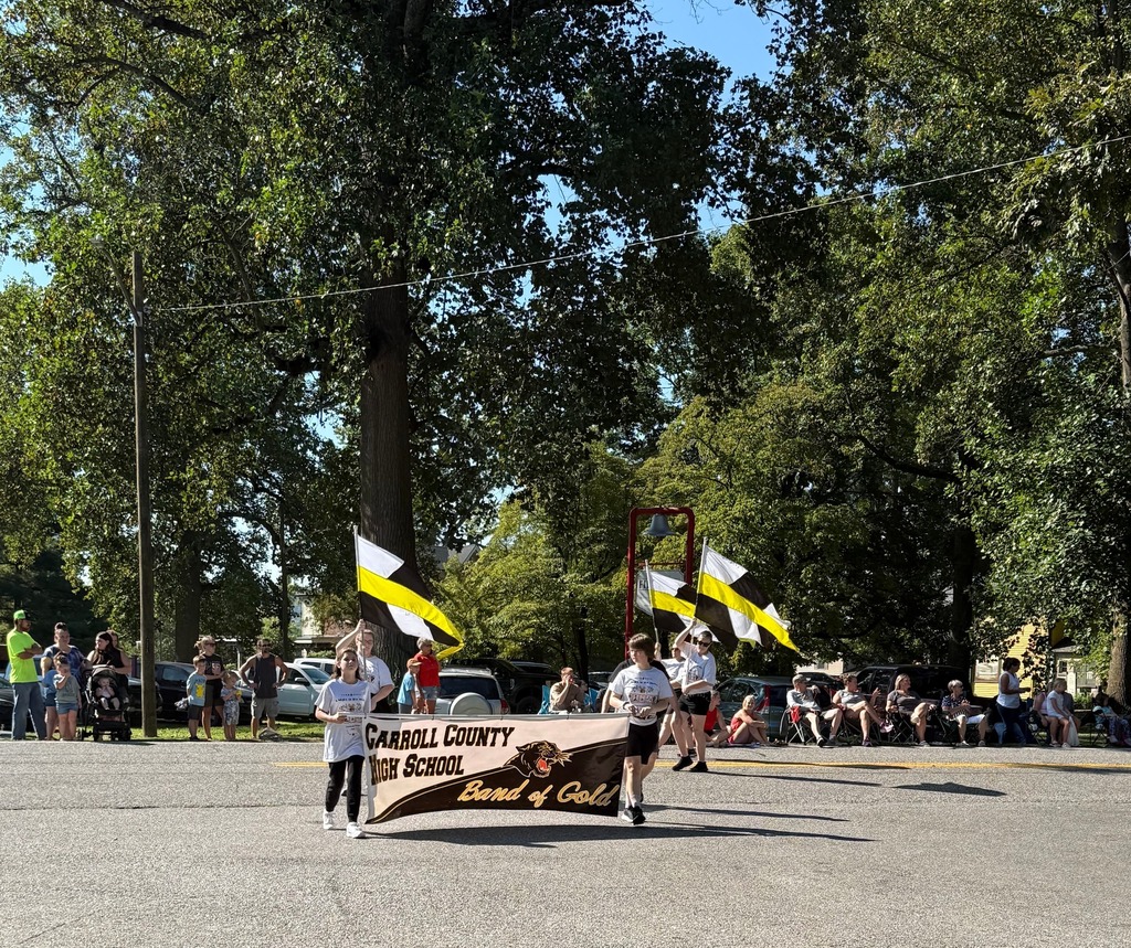 band marching in parade