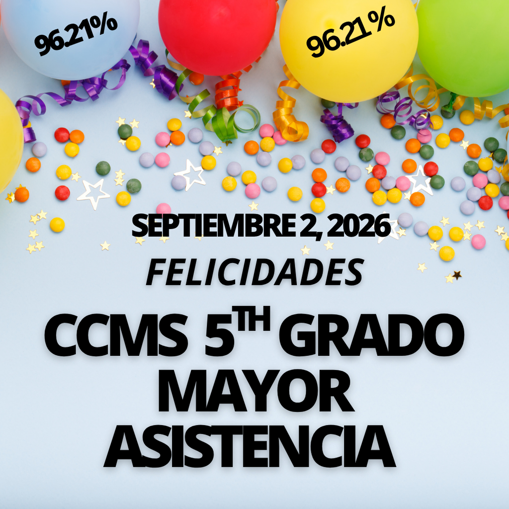Gráfico de mayor asistencia de 5.º grado de CCMS