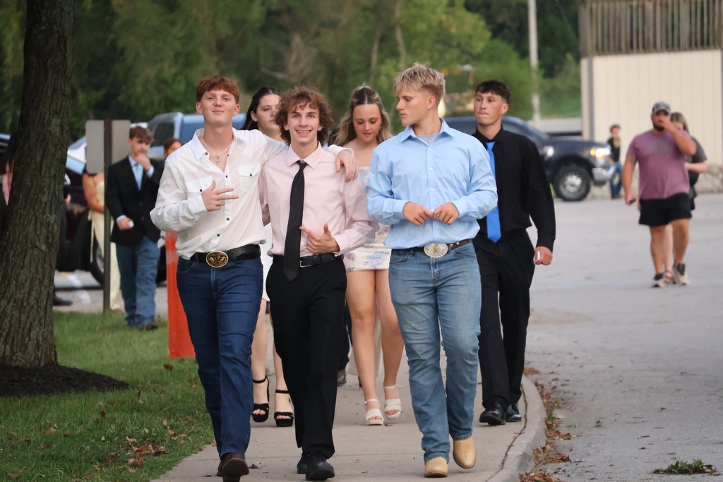students at homecoming dance