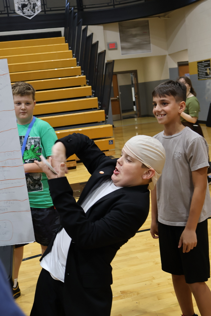 Students giving presentation