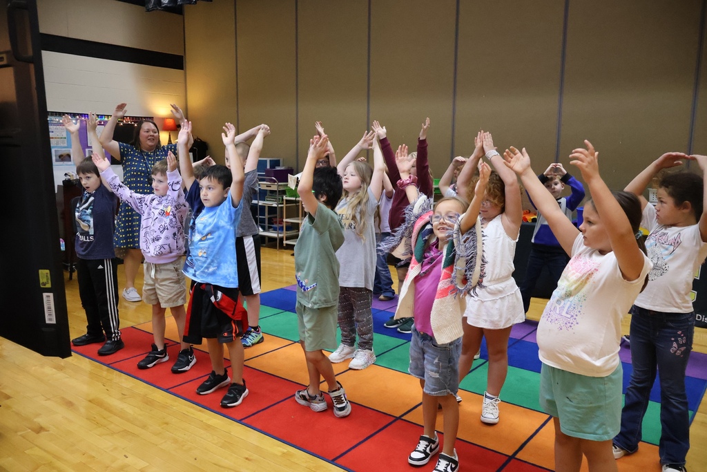 students in music class