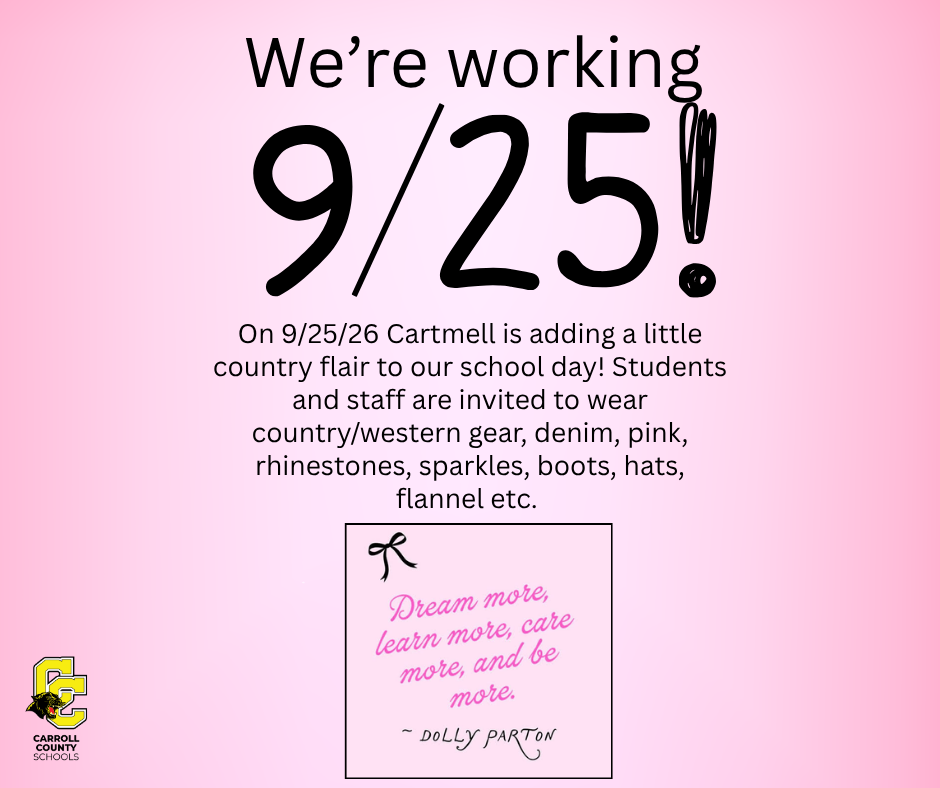 9/25 dress up day