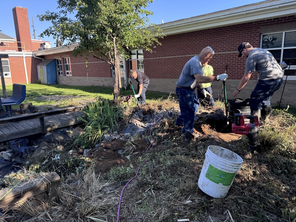 maintenance crew working