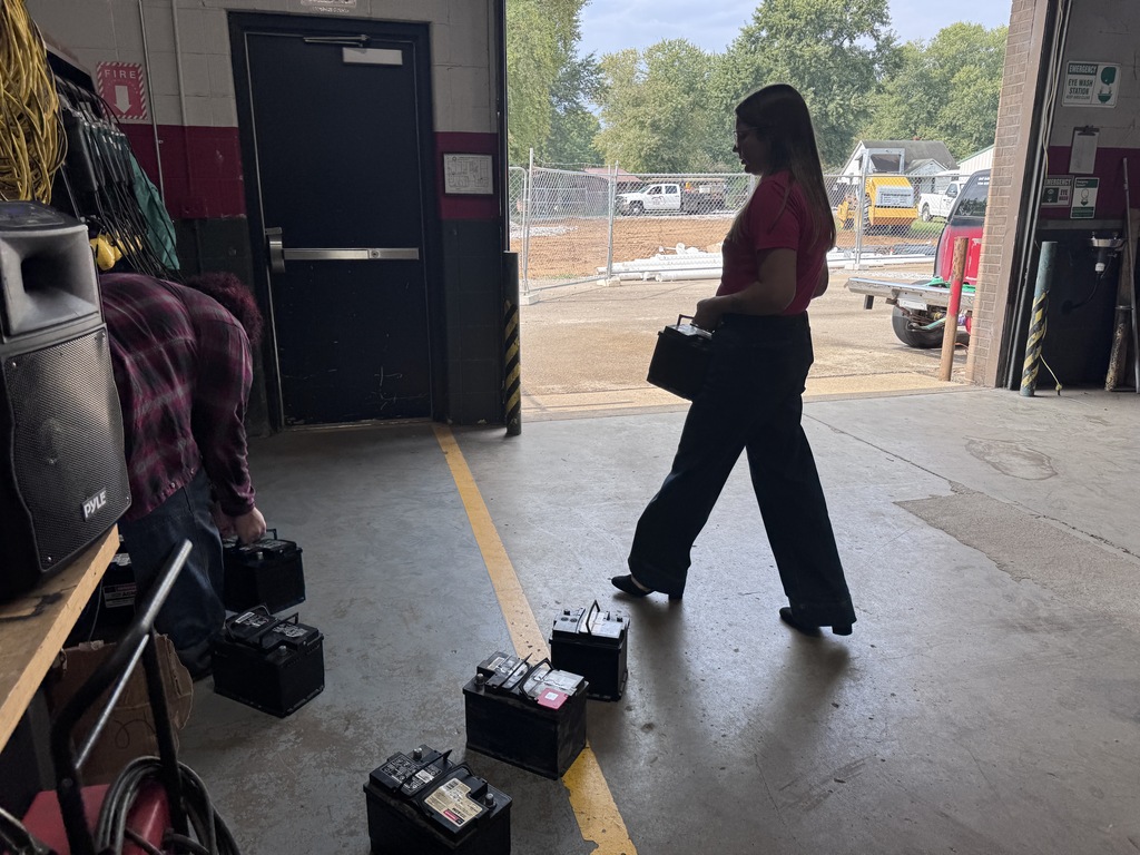 students with batteries