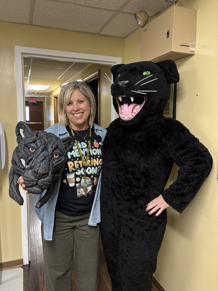 Panther and retiring director of special education