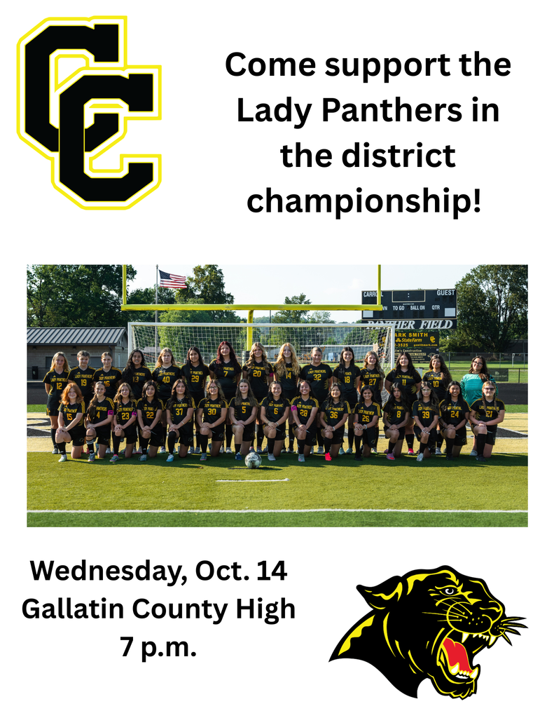 Lady Panthers soccer flyer