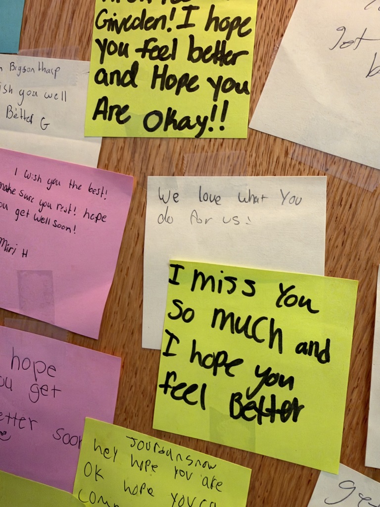 Notes from students