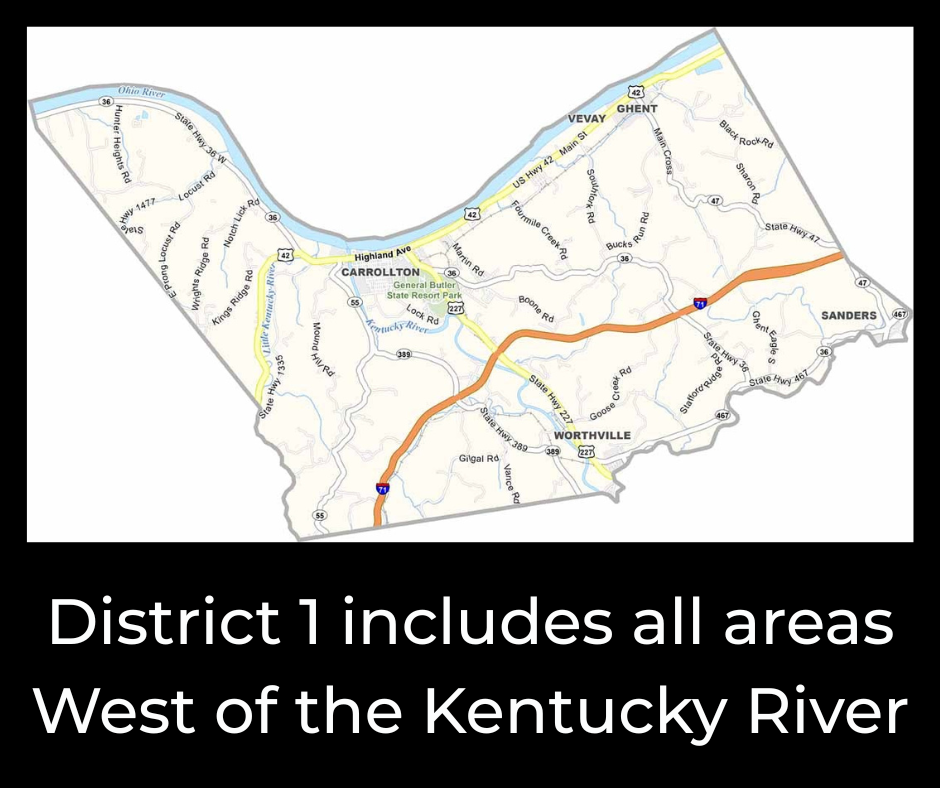 Carroll County map
