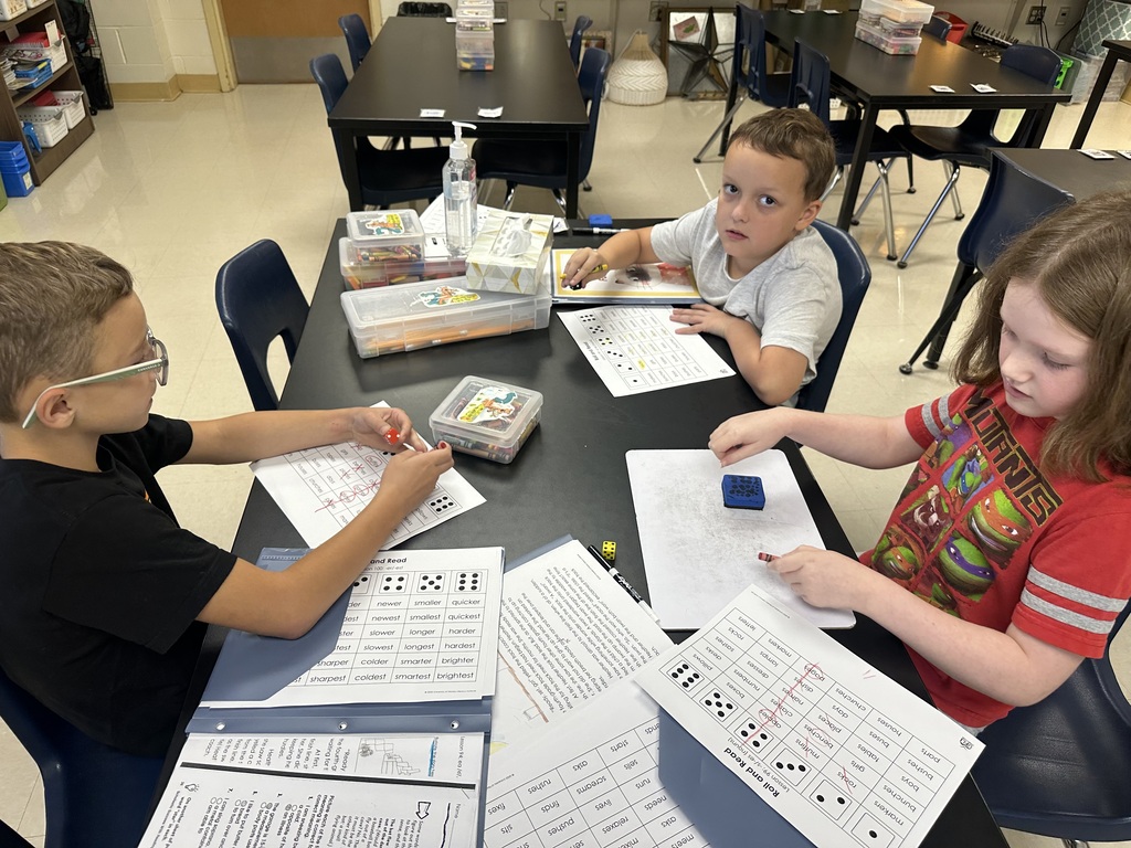 students working on reading