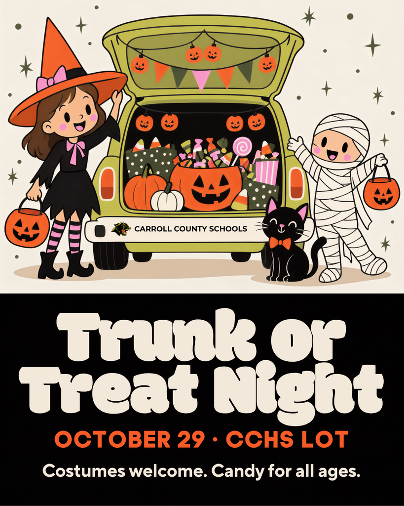 Trunk or Treat flyer English
