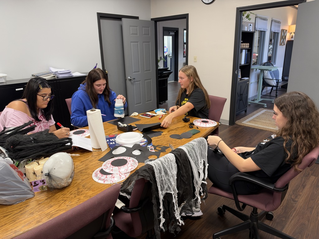 Making Halloween decorations