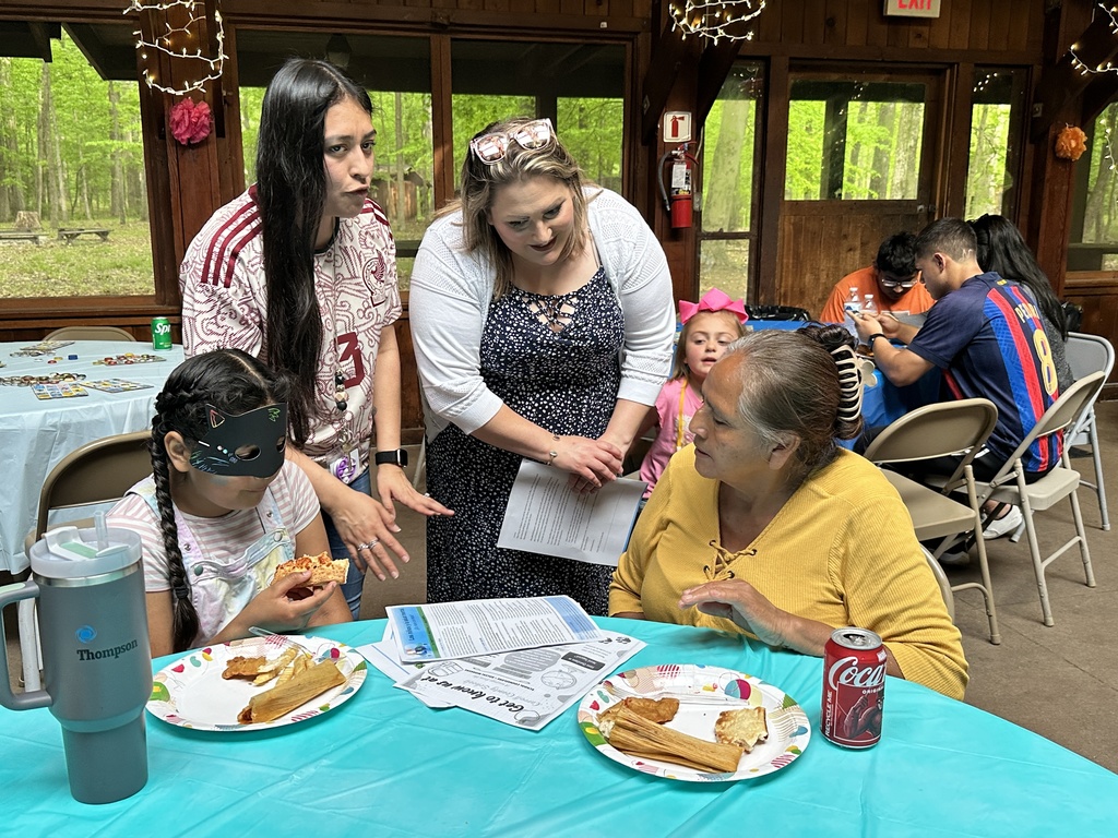 Families talking