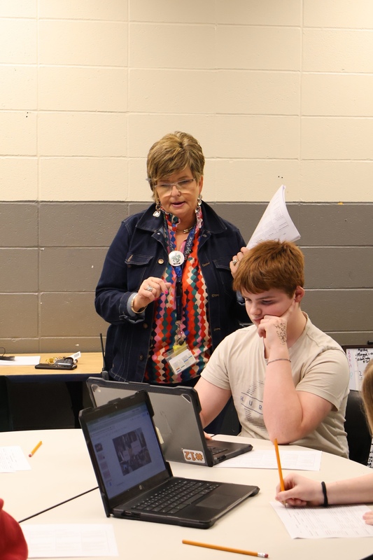 Dr. Robin Stephenson with student