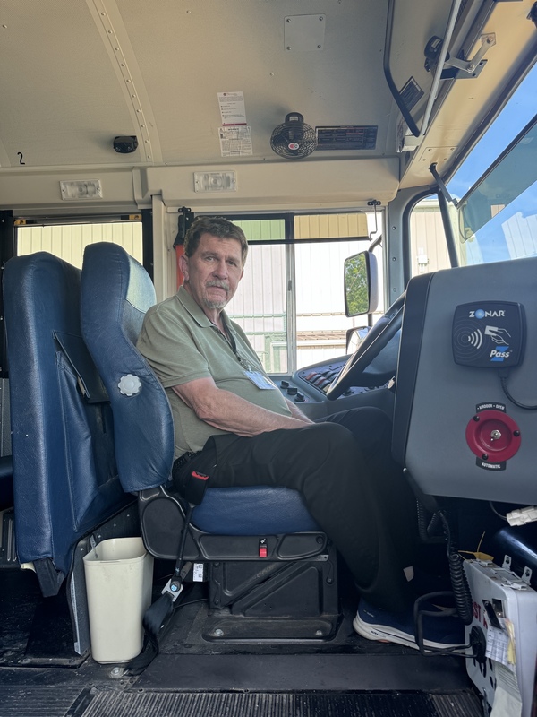 Retiring bus driver