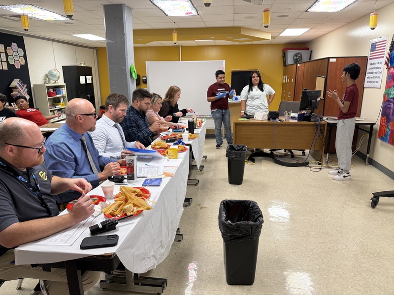 Admin eating food
