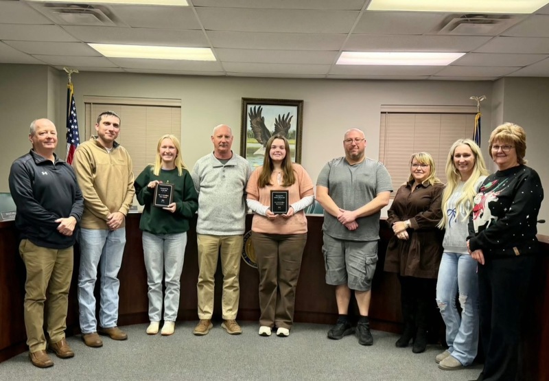 teen council members with city council