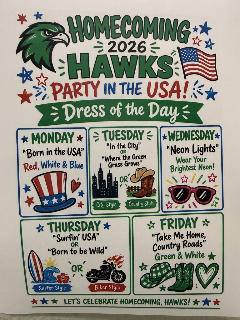 Homecoming Week - Dress of the Day - September 21st - 25th 