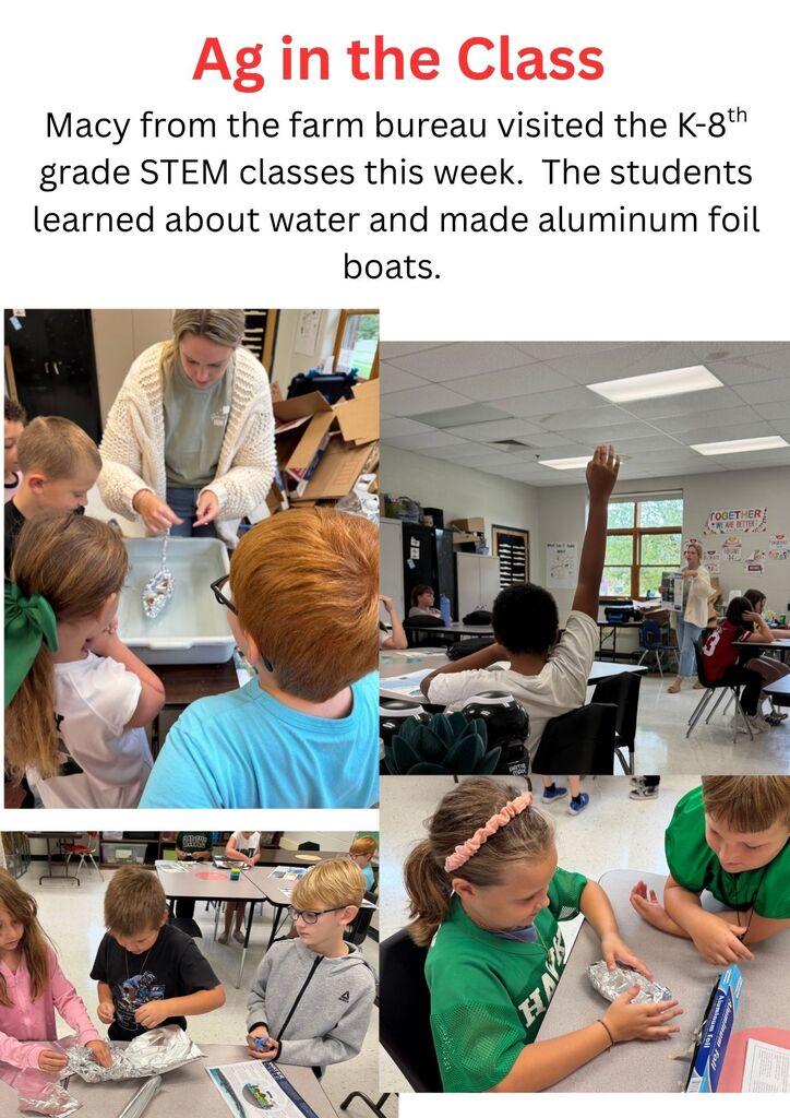 STEM Classes learning about water.