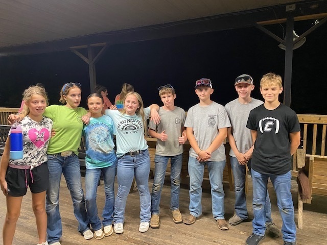 8 kids at camp