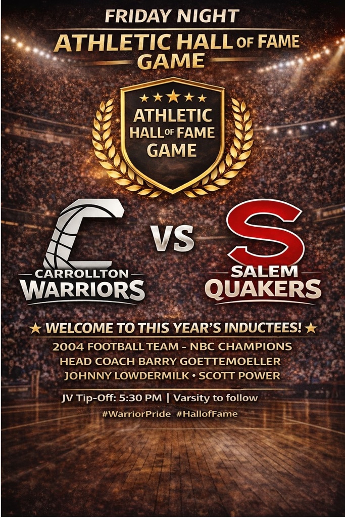 Come support our Warriors and our 2025 Hall of Fame Inductees