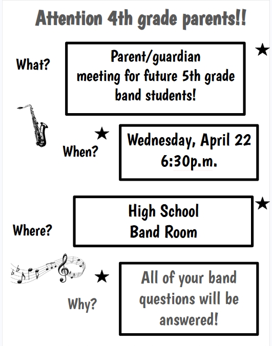 4th gr band parents