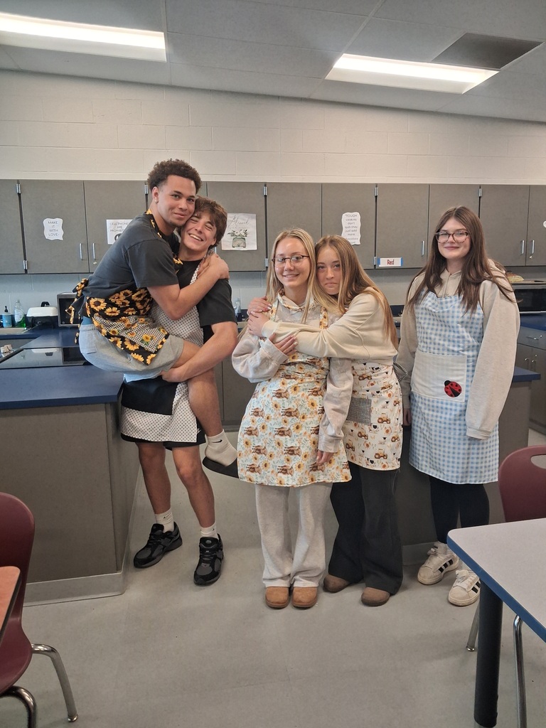 Students in sewing class
