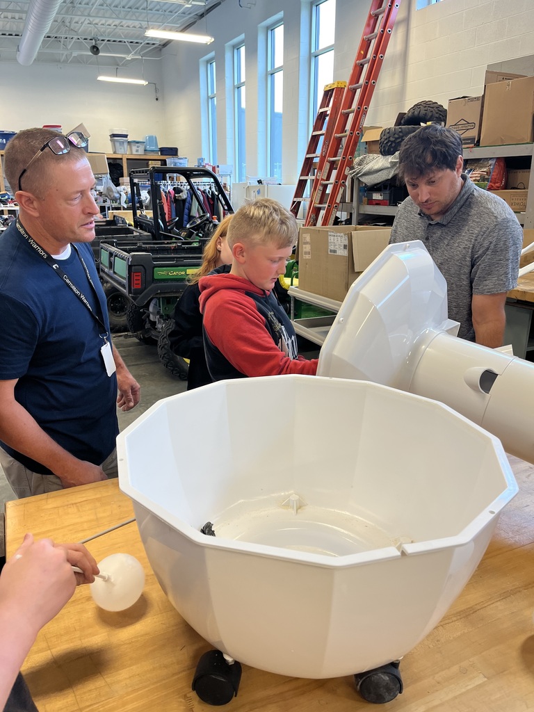 students and teacher working