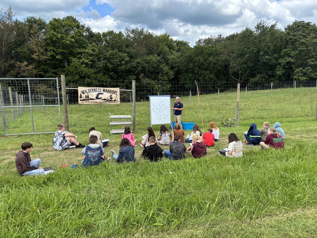 children learning outdoors