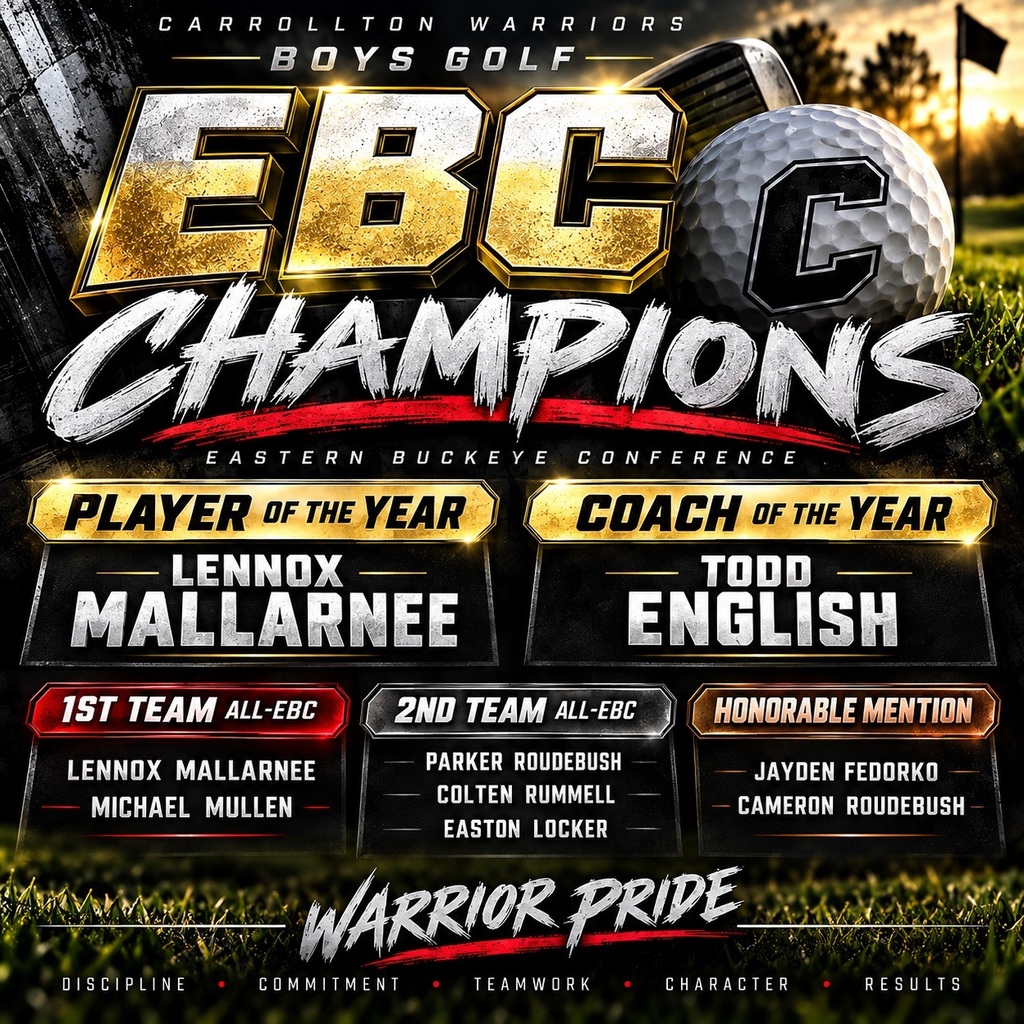 Boys Golf are EBC CHAMPS!!!