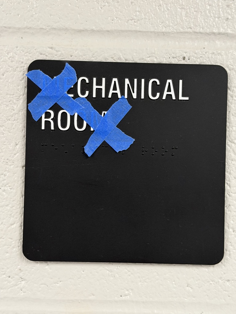 MECHANICAL ROOM WITH X OVER M's