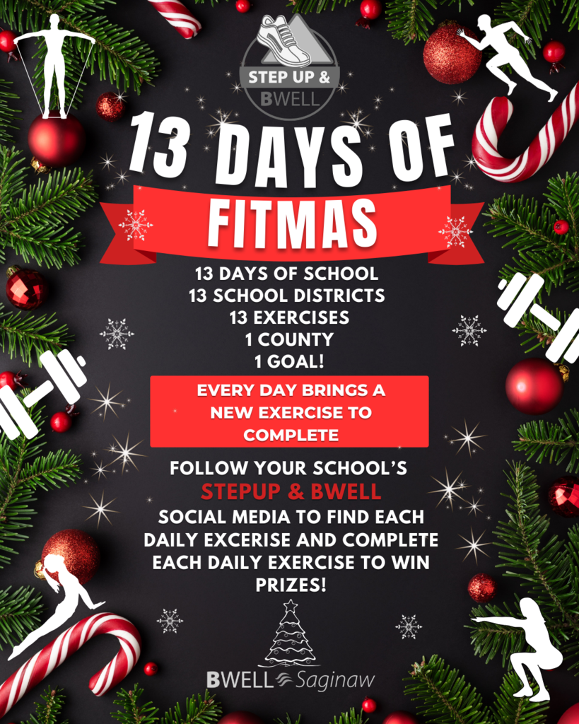 flier for 13 days of fitmas challenge