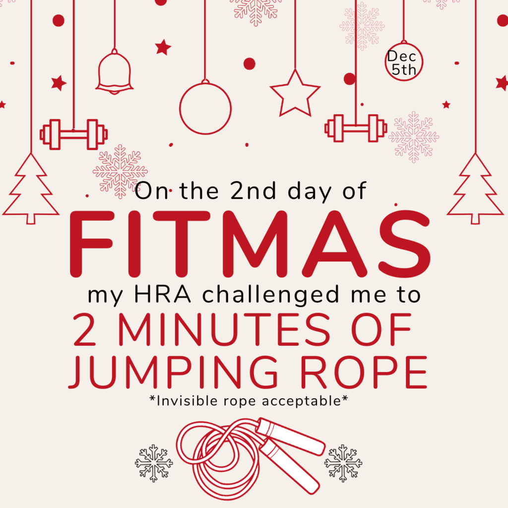 fitmas day 2: 2 minutes of jumping rope