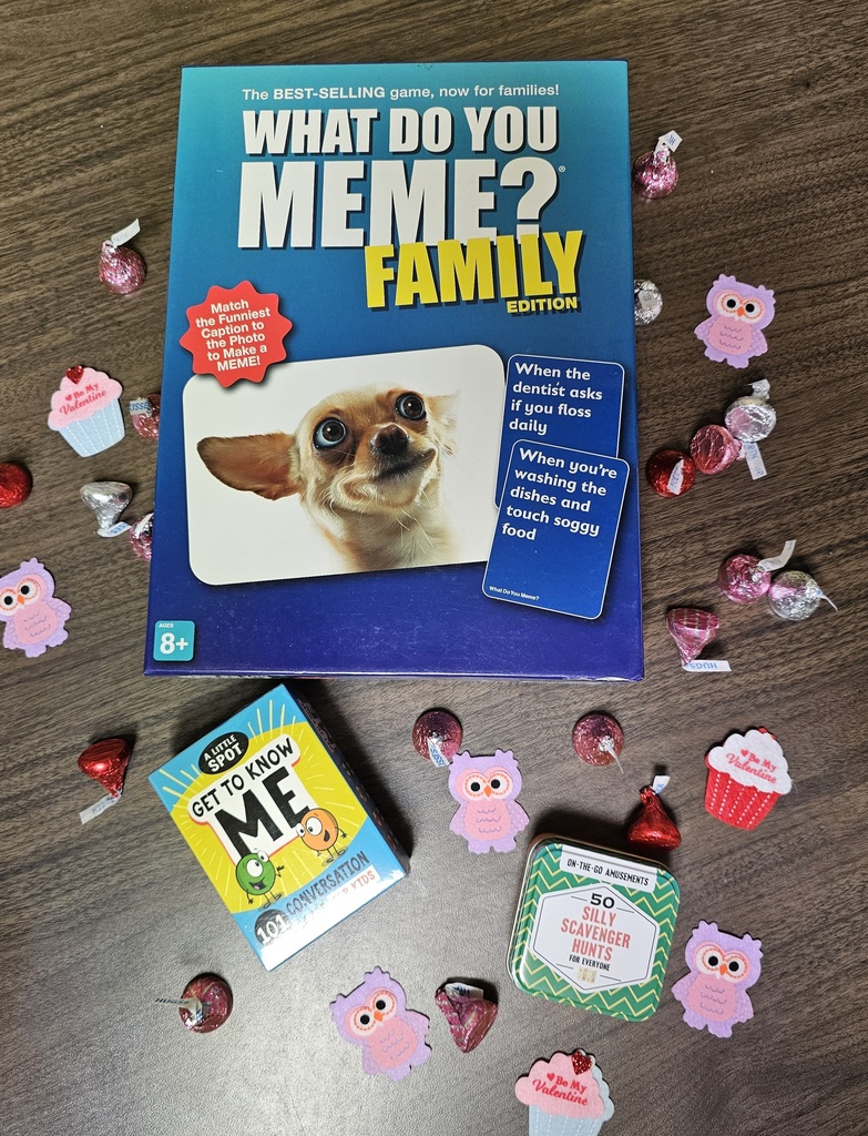 photo of three games that will be raffled off as prizes