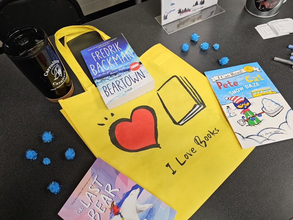 January Bookmobile raffle prizes