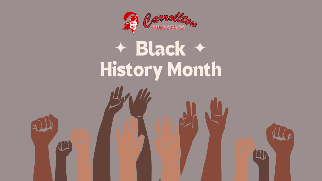 black history month graphic with CPS logo and hands raised