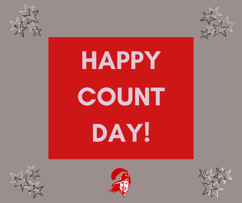 graphic that says "happy count day"