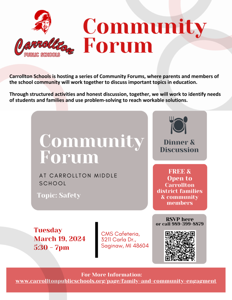 community forum Marc h 19th from 5:30pm to 7pm