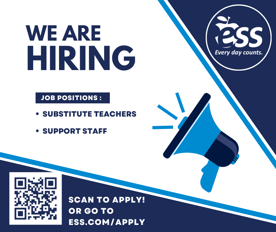 We are hiring job positions: substitute teachers, support staff