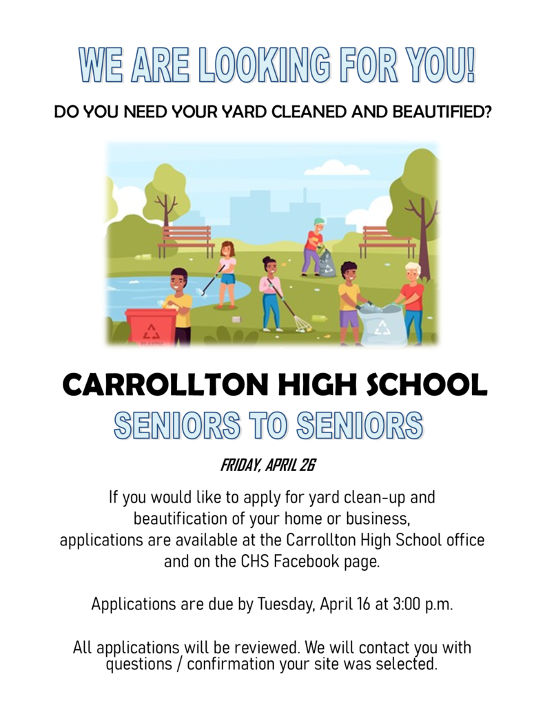 CHS Seniors to Seniors Friday April 26