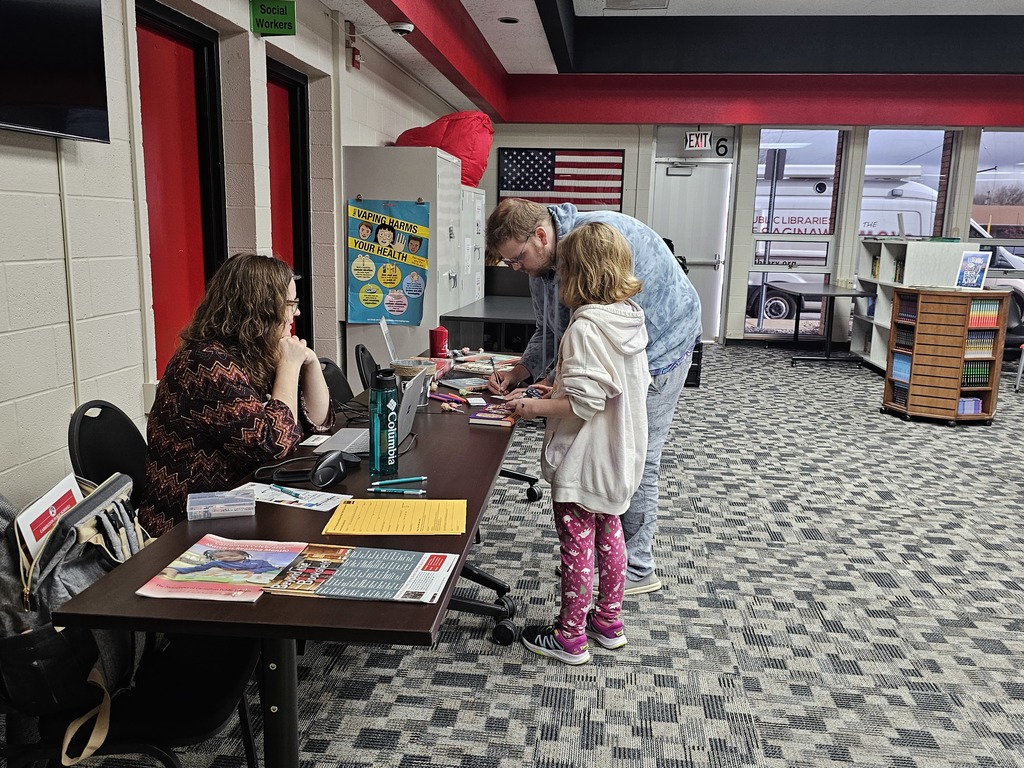 participants enjoying the Bookmobile